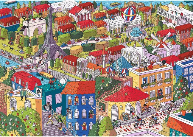 TREFL 1000 el. UFT EYE-SPY Paris France 10712 [PUZZLE]