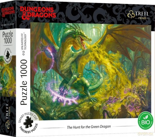 TREFL 1000 el. UFT Green Dragon Hasbro Dungeons&Dragons 10758 [PUZZLE]