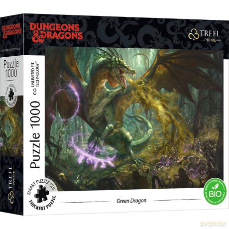 TREFL 1000 el. UFT Green Dragon Hasbro Dungeons&Dragons 10758 [PUZZLE]