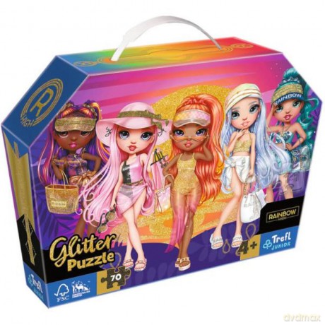 TREFL 70 el. glitter w kuferku Brokatowe Laleczki 53020 [PUZZLE]