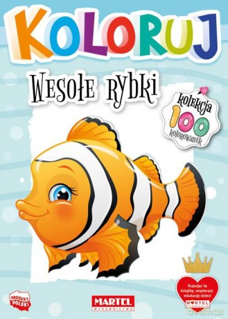 Wesołe rybki. Koloruj [KSIĄŻKA]
