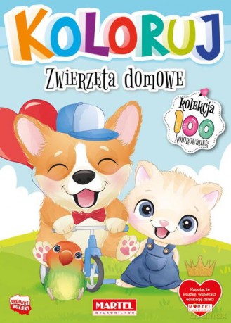 Zwierzęta domowe. Koloruj [KSIĄŻKA]