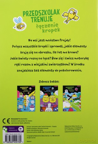 Życie na wsi. Przedszkolak trenuje łączenie kropek. Przedszkolak trenuje [KSIĄŻKA]