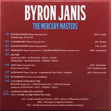 Byron Janis: Byron Janis: The Mercury Masters [9CD]