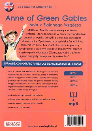 Anne of Green Gables. Ania z Zielonego Wzgórza. Czytam po angielsku - Lucy Maud Montgomery [KSIĄŻKA]
