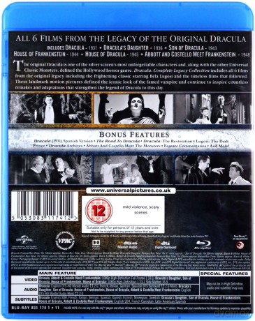 Dracula: Complete Legacy Collection [5xBlu-Ray]