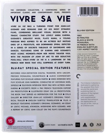 Vivre Sa Vie [Blu-Ray]