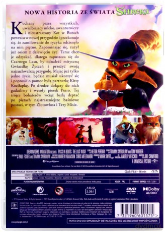 Kot w Butach: Ostatnie Życzenie [DVD]