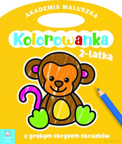 Małpka. Akademia maluszka. Kolorowanka 2-latka [KSIĄŻKA]