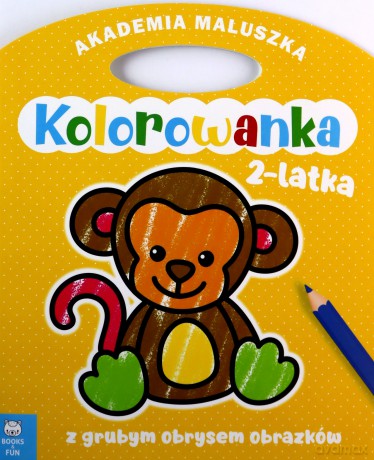 Małpka. Akademia maluszka. Kolorowanka 2-latka [KSIĄŻKA]