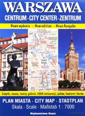 Warszawa Centrum. Plan miasta 1:7000 wyd. 2023 [KSIĄŻKA]