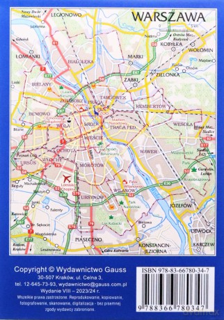 Warszawa Centrum. Plan miasta 1:7000 wyd. 2023 [KSIĄŻKA]