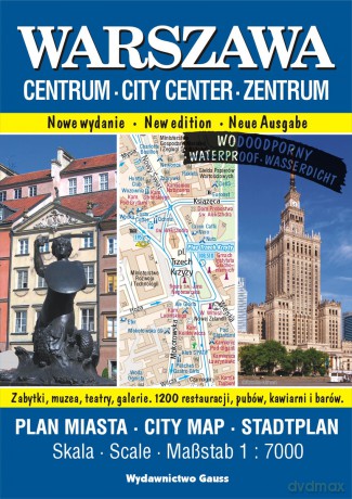 Warszawa Centrum. Plan miasta foliowany 1:7000 wyd. 2023 [KSIĄŻKA]