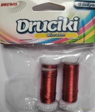 Drucik florystyczny czerwony 20m 2 szt.