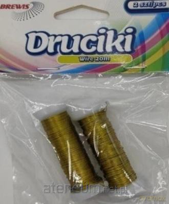 Drucik florystyczny złoty 20m 2 szt.