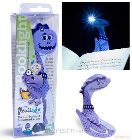 Flexilight Pals Dinosaur Purple Lampka do książki