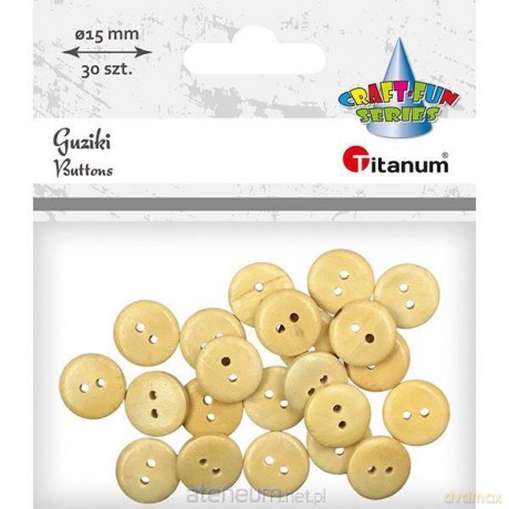 Guziki drewniane 30 szt.