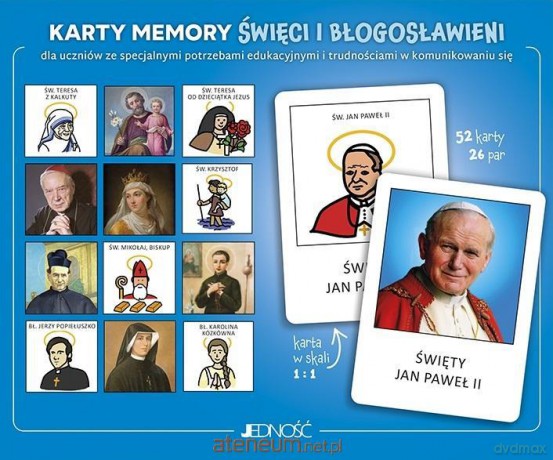 Karty memory Święci i błogosławieni [GRA]
