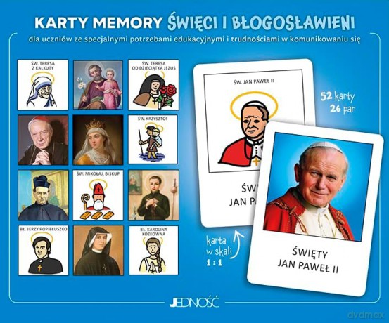 Karty memory Święci i błogosławieni [GRA]