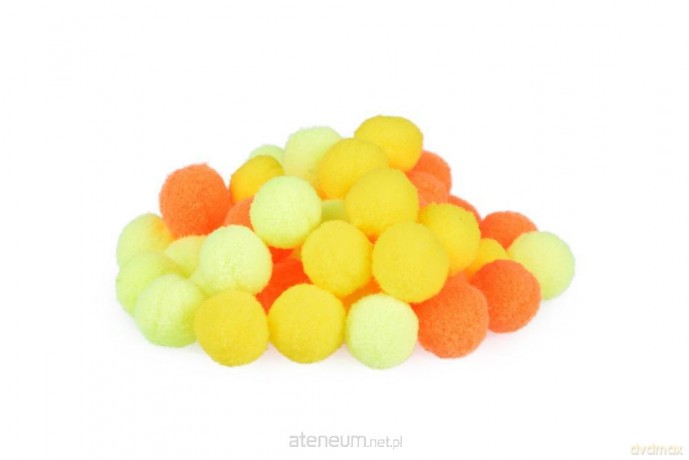 Kolorowe pomponiki 2cm 45 szt.