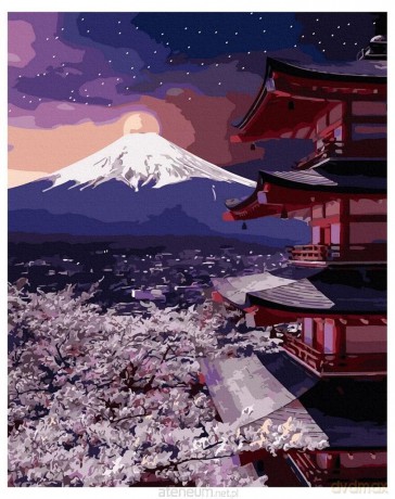 Malowanie po numerach - Góra Fuji... 40x50 cm