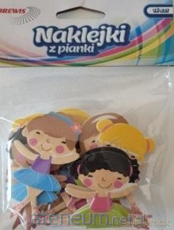 Naklejki z pianki taniec 16 szt.