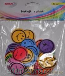 Naklejki z pianki uśmiechy 50 szt.
