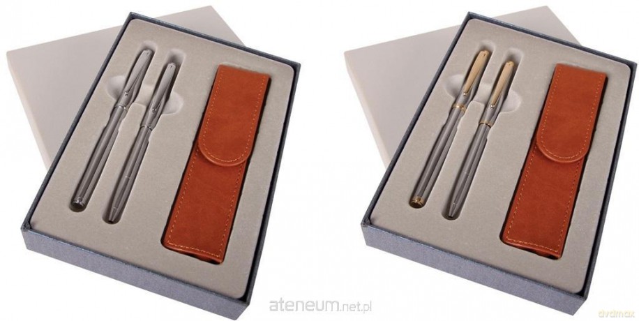 Pióro + długopis Maestro Chrom w etui ES