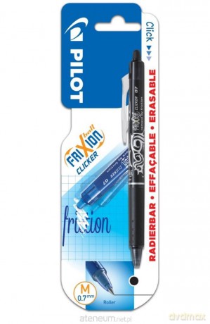 Pióro kulkowe FriXion Clicker czarny 0.7