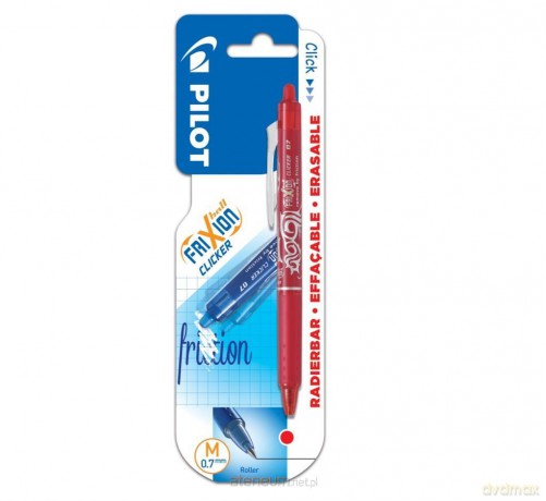 Pióro kulkowe FriXion Clicker czerwony 0.7