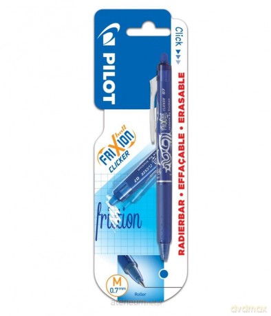 Pióro kulkowe FriXion Clicker niebieski 0.7