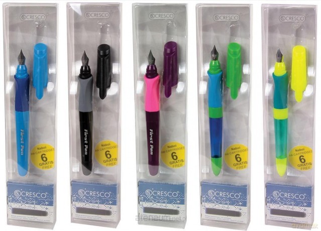 Pióro wieczne First Pen + 6 naboi mix
