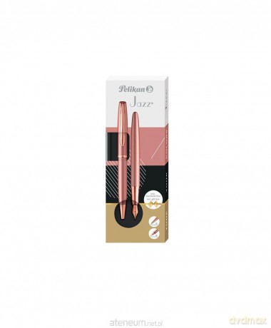 Pióro wieczne Jazz Noble Elegance + długopis Rose