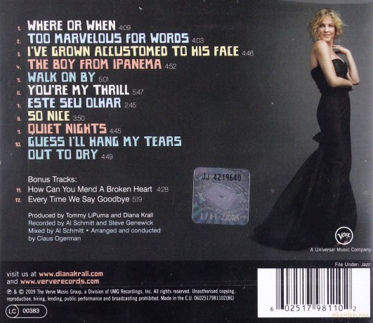 Diana Krall: Quiet Nights (Polska Cena) [CD]