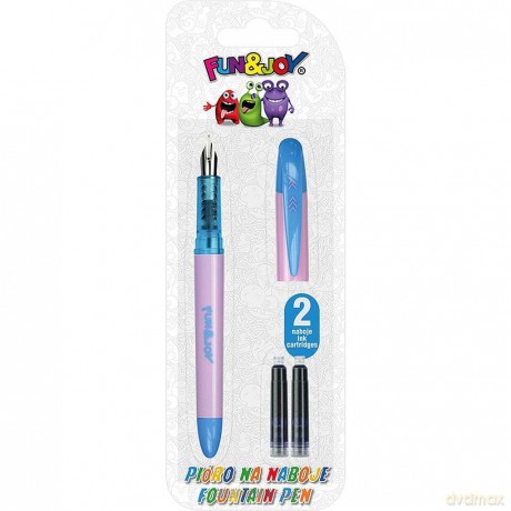 Pióro wieczne różowe + 2 naboje niebieskie
