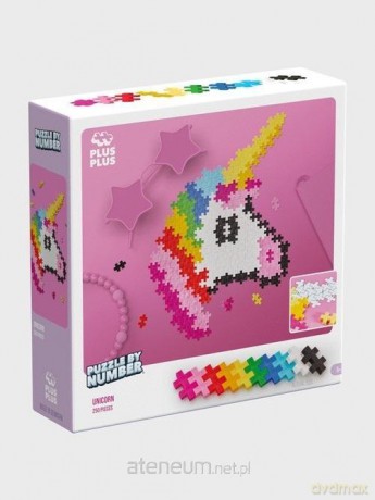Puzzle by numbers Plus-Plus Jednorożec