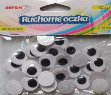 Ruchome oczka 18mm 30 szt.