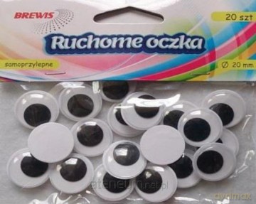 Ruchome oczka 20mm 20 szt.