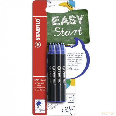 Wkład do Easy Orginal 0,5mm nieb 6 szt. bls