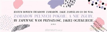 Zakładka duża - Jestem świadomy zamiarów...