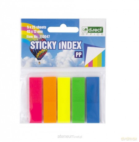 Zakładki indeksujące 45x12mm 5x25 szt