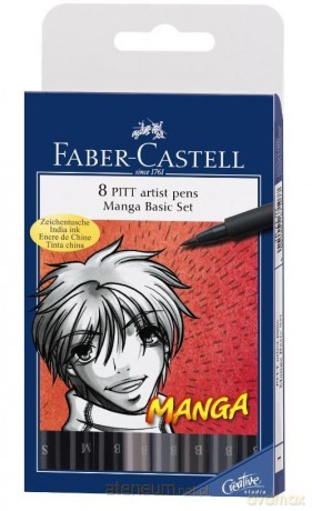 Zestaw do kaligrafii Manga 8 kol