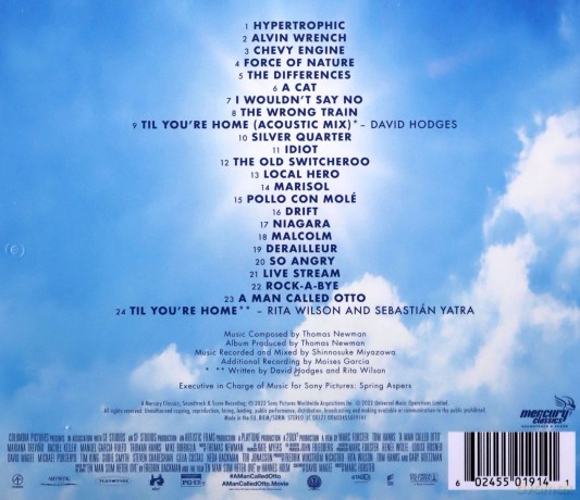 A Man Called Otto soundtrack (Mężczyzna imieniem Otto) [CD]