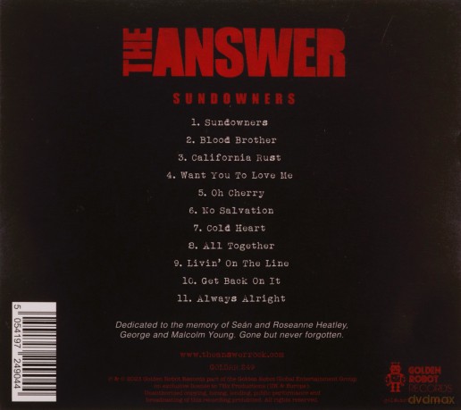 Answer: Sundowners [CD]