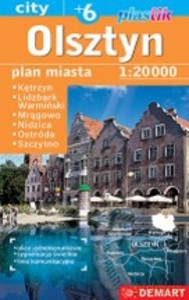 Olsztyn plus 6 - plan miasta plastik 1:20 000