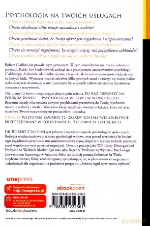 Zasady wywierania wpływu na ludzi - Robert B. Cialdini [KSIĄŻKA]