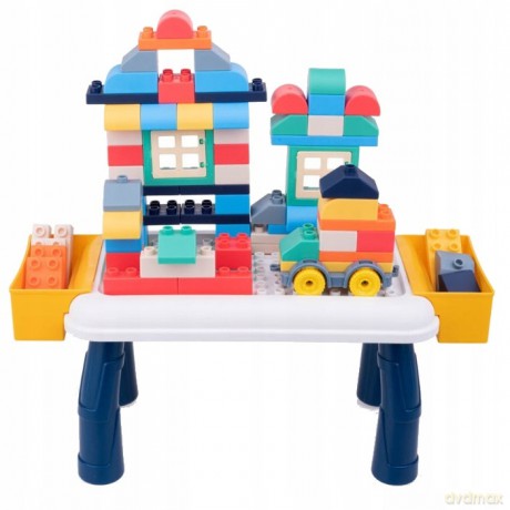 Dumi Blocks: Stół z klockami 80 el. miękkie