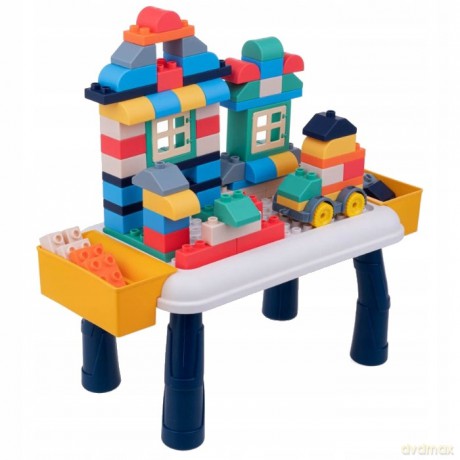 Dumi Blocks: Stół z klockami 80 el. miękkie