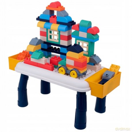 Dumi Blocks: Stół z klockami 80 el. miękkie