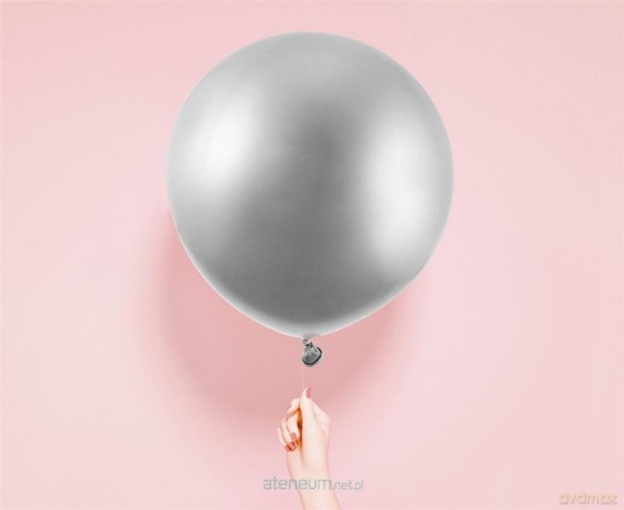 Balon Beauty&Charm platynowy srebrny 61 cm